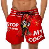 Funny Rooster Swim Trunks