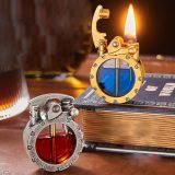Hot Sale-49% OFFVintage Trench Lighter Transparent Kerosene Lighter Antique Steampunk Lighter Cool Unique Lighter for Men