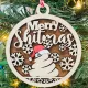 Wooden Merry Shitmas Ornament