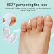 Cushioning Decompression Toe Protector High Elastic Breathable Holes Clear Silicone Shockproof Toe Covers