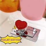 Love Shaped Colorful Button