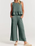 (Almost Sold Out) 2023 New SaleWOMEN'S SUMMER 2 PIECES OUTFITS - LOUNGE SET WITH POCKETS(Buy 2 Free Shipping)
