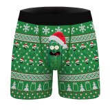 Men's long boxer briefs stretch cotton moisture wicking performance