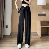 Buy 2 & free shippingHigh Waist Plain Wide Leg Slacks