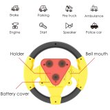 Portable Simulated Driving Steering Wheel Copilot Toy