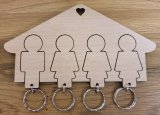 Family Personalized Key Holder