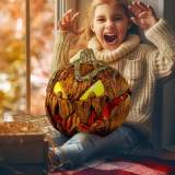 Halloween Scary Pumpkin With Lights  Early Halloween Flash Sale