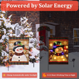 LED Snowman Garden Flag- Your Best Winter Companion!