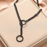 Heart ring Slip Chain Necklace