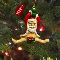 Funny Naked Santa Claus Ornaments