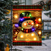 LED Snowman Garden Flag- Your Best Winter Companion!