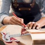 Ultra-Precision Ruler Square T-shaped Woodworking Scriber Measuring Tool