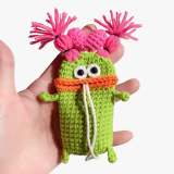 Cute Big Mouth Key Chain Case