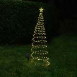 SOLAR METAL LED CHRISTMAS TREE DECORATION STRING LIGHTS