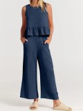 (Almost Sold Out) 2023 New SaleWOMEN'S SUMMER 2 PIECES OUTFITS - LOUNGE SET WITH POCKETS(Buy 2 Free Shipping)