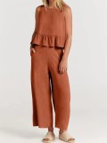(Almost Sold Out) 2023 New SaleWOMEN'S SUMMER 2 PIECES OUTFITS - LOUNGE SET WITH POCKETS(Buy 2 Free Shipping)