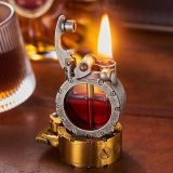 Hot Sale-49% OFFVintage Trench Lighter Transparent Kerosene Lighter Antique Steampunk Lighter Cool Unique Lighter for Men