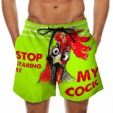 Funny Rooster Swim Trunks