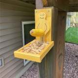 Funny Wooden Squirrel Feeder