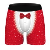 Men's long boxer briefs stretch cotton moisture wicking performance