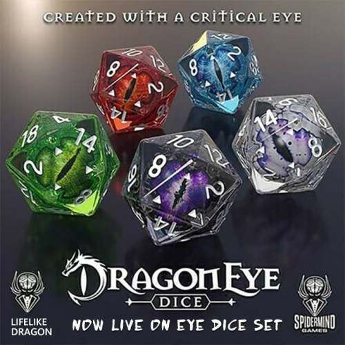 Last Day Promotion 48% OFFLifelike Green Dragon Eye Dice Set (Buy 2 Free Shipping)