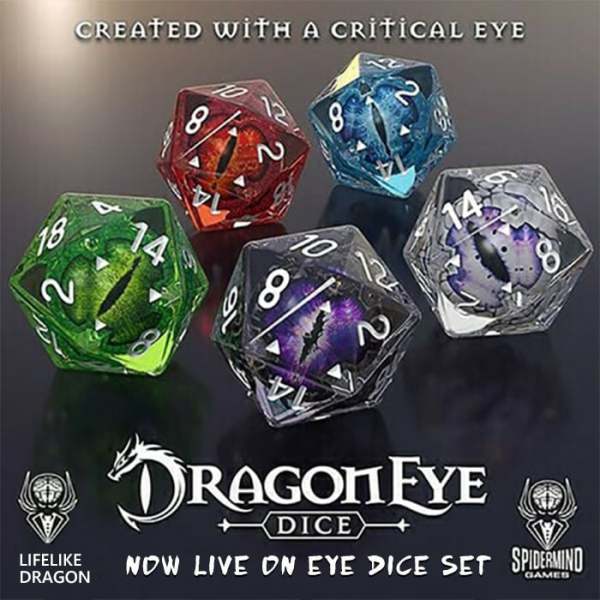 Last Day Promotion 48% OFFLifelike Green Dragon Eye Dice Set (Buy 2 Free Shipping)