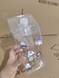 Portable transparent juice box
