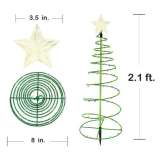 SOLAR METAL LED CHRISTMAS TREE DECORATION STRING LIGHTS