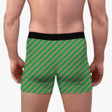 Men's long boxer briefs stretch cotton moisture wicking performance