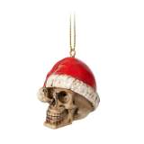 Silent Night Santa Skull Tree Ornament