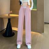 Buy 2 & free shippingHigh Waist Plain Wide Leg Slacks