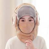 Warm Winter Hat With Earmuffs Face Mask Goggles