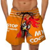 Funny Rooster Swim Trunks