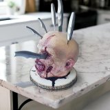 Zombie head knife holder for kitchen storage