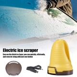 Car Ice Scraper Electric Snow Removal Windshield Glass Defrost Clean Tools USB