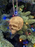 Human Skull  Tree Ornament