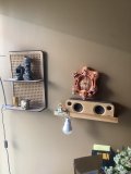 6 headed wall hanging clock