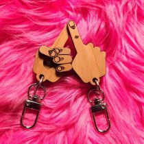 Pointer Finger Thing Keychains Set
