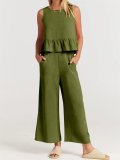(Almost Sold Out) 2023 New SaleWOMEN'S SUMMER 2 PIECES OUTFITS - LOUNGE SET WITH POCKETS(Buy 2 Free Shipping)