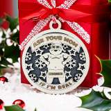 Wooden Santa Claus Ornament