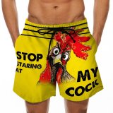 Funny Rooster Swim Trunks