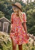 (Almost Sold Out)French romantic dress 2023 spring and summer short-sleeved cake skirt(Buy 2 Free Shipping)