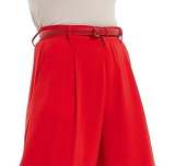 High Waisted Plicated Side Pocket Wide Leg Solid Palazzo Waffle Casual Pants——Buy 2 & free shipping