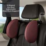 U Shaped Car Seat Adjustable Head Neck Support