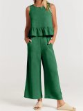 (Almost Sold Out) 2023 New SaleWOMEN'S SUMMER 2 PIECES OUTFITS - LOUNGE SET WITH POCKETS(Buy 2 Free Shipping)