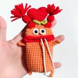 Cute Big Mouth Key Chain Case