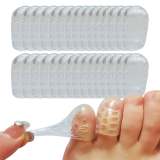 Cushioning Decompression Toe Protector High Elastic Breathable Holes Clear Silicone Shockproof Toe Covers