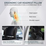 U Shaped Car Seat Adjustable Head Neck Support