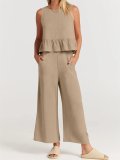 (Almost Sold Out) 2023 New SaleWOMEN'S SUMMER 2 PIECES OUTFITS - LOUNGE SET WITH POCKETS(Buy 2 Free Shipping)