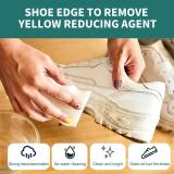 White shoe edge blackening agent